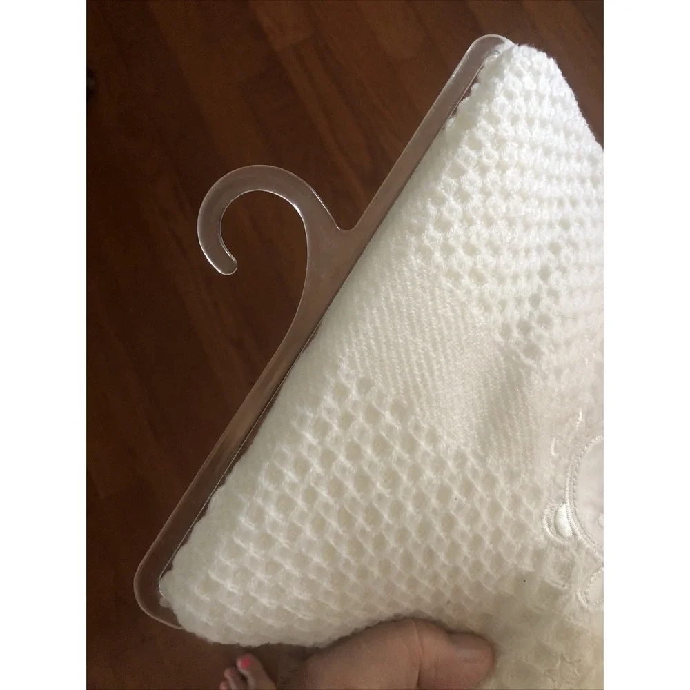 New Little Beginnings Baby blanket Waffle weave satin trim Bless this Child